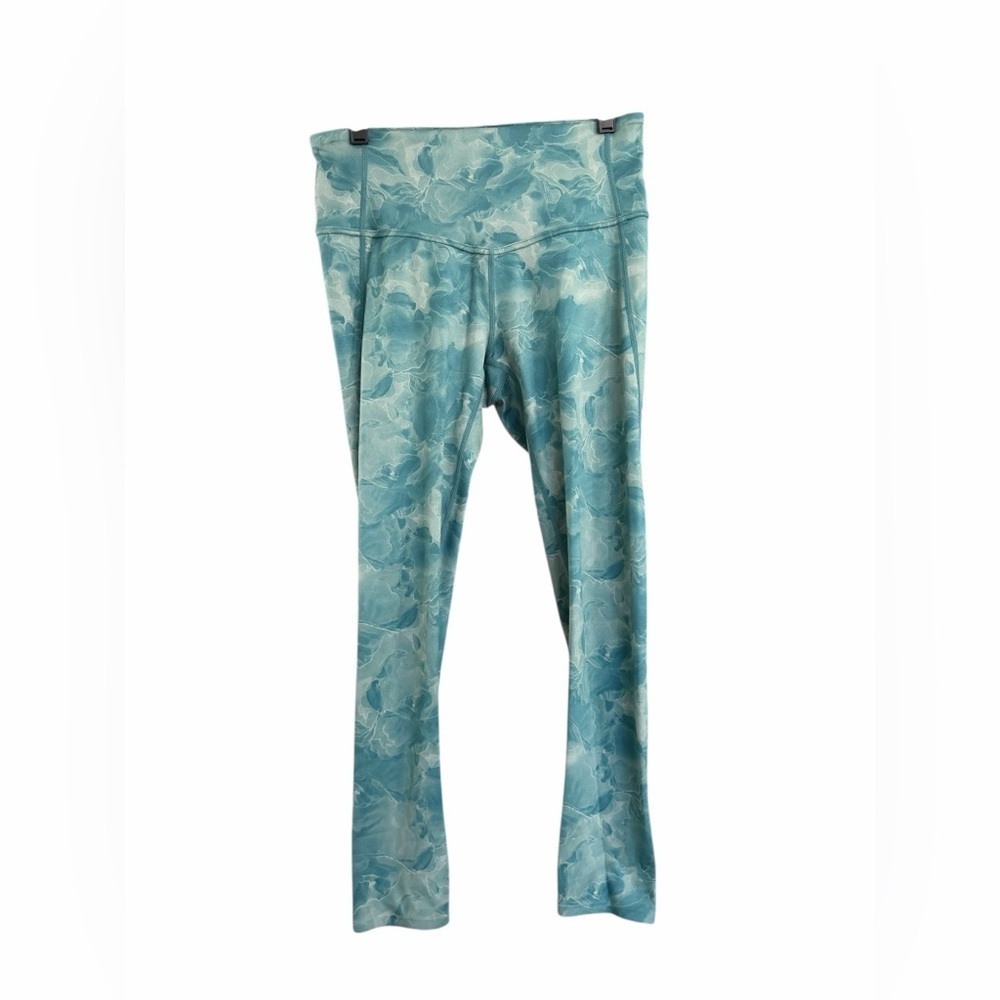 Zella high waist 7/8 Teal Marble Leggings - Picture 8 of 12